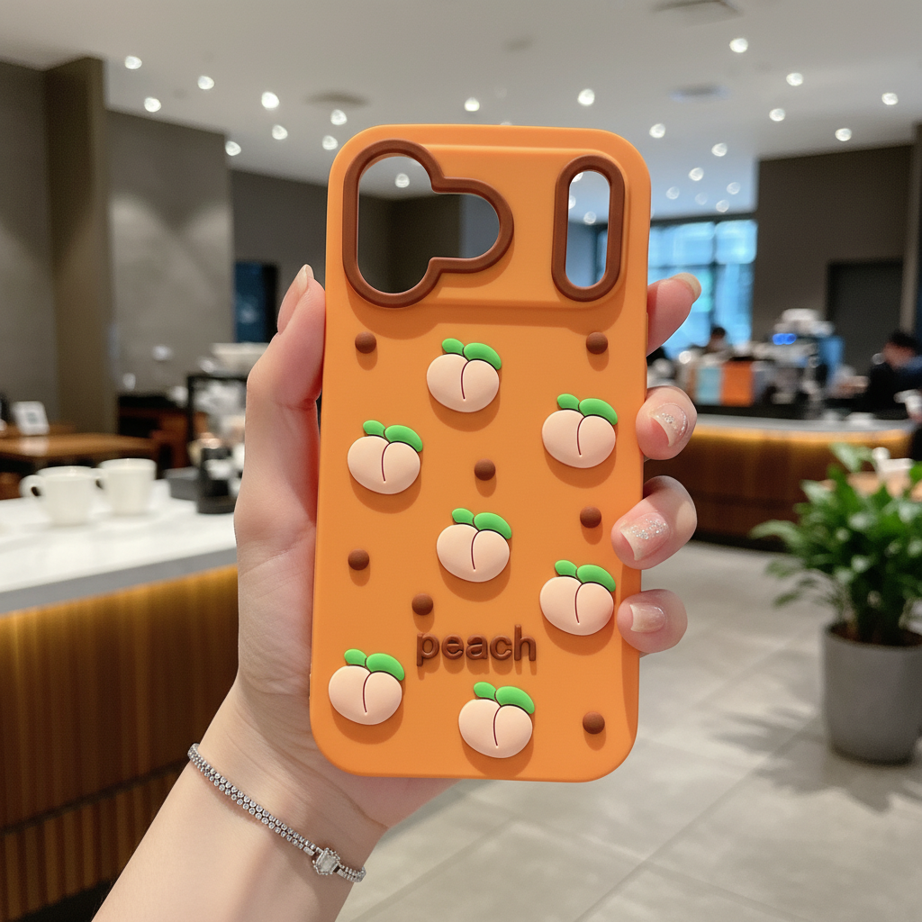 Juicy Peach Silicone Designer Cover