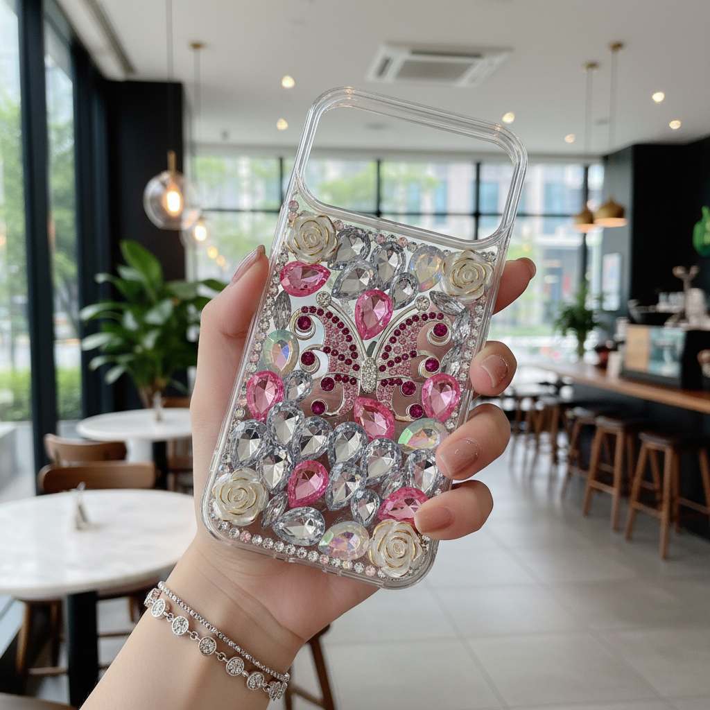 Luxury Crystal Diamond Butterfly Bling Phone Case