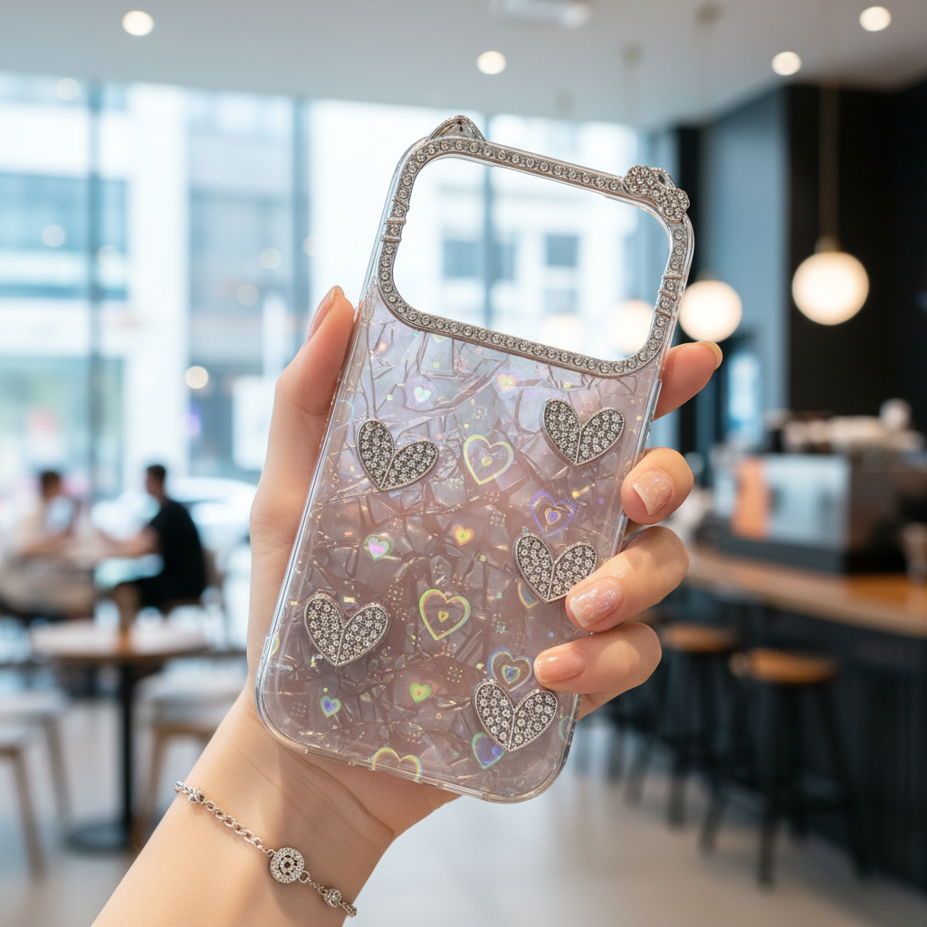 Princess Glow Heart Silicone Phone Case