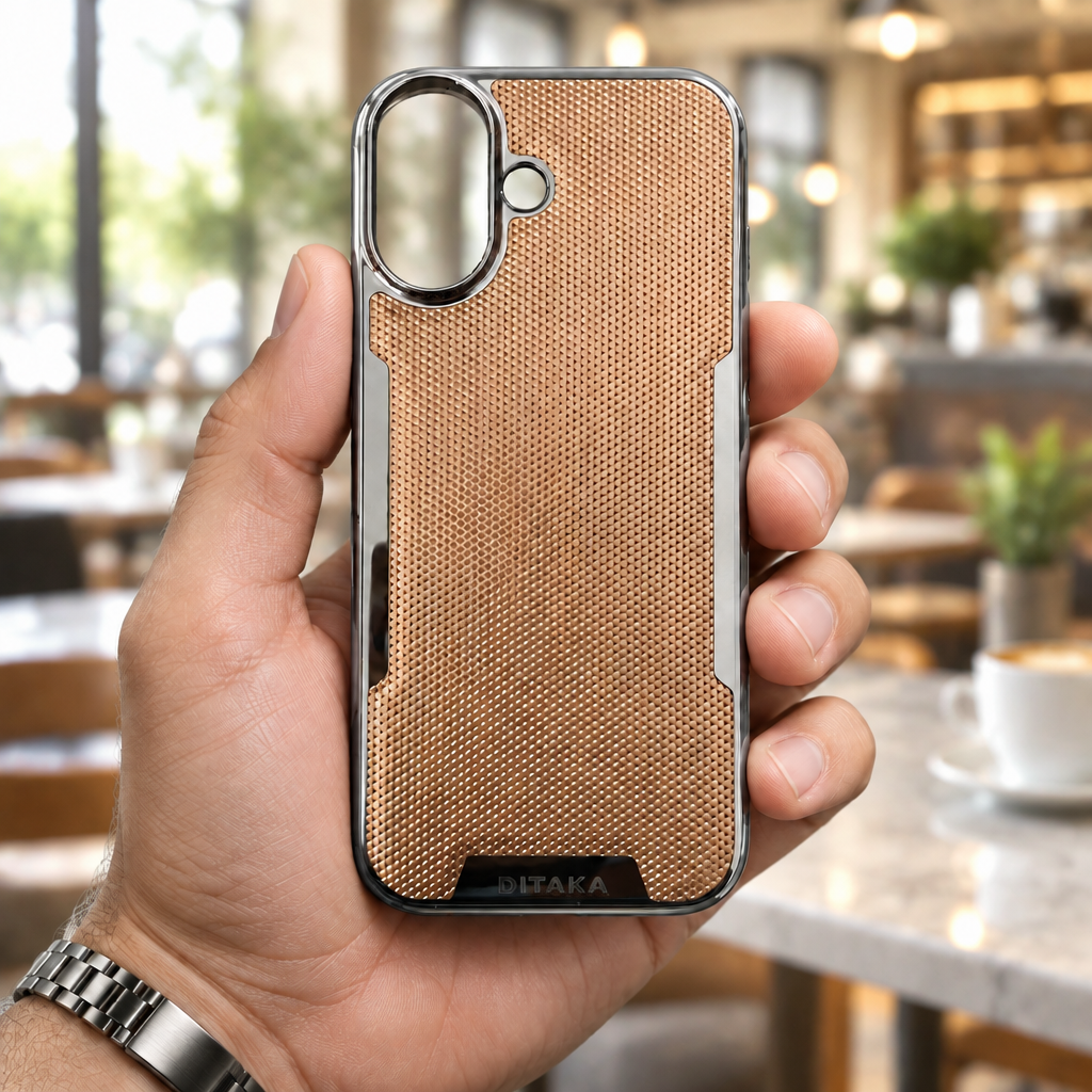Golden Tactical Carbon Edition - Phone Case For iPhone 17